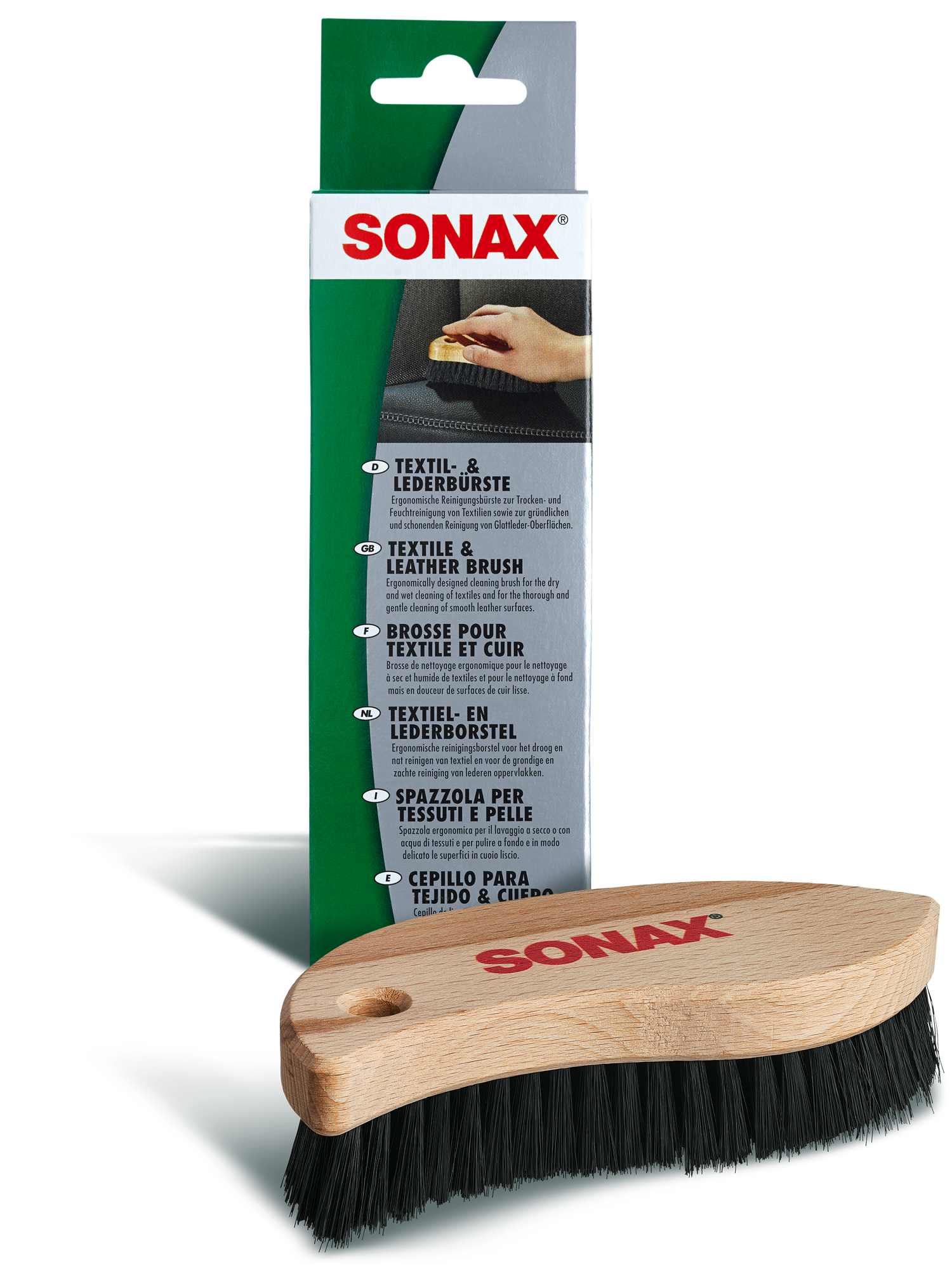SONAX Auduma un ādas tīrīšanas suka