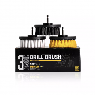 Komplektā 3 birstes Drill Brush WORK STUFF